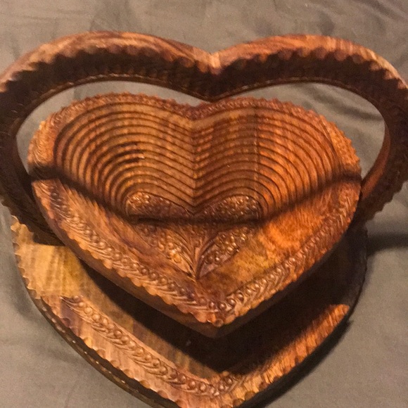 Other - Hand carved folding collapsible Heart